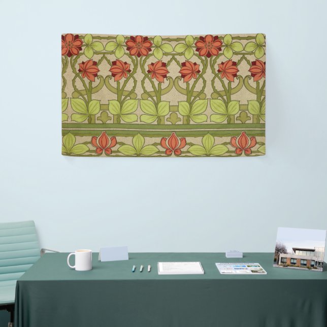 Frieze Border Art Nouveau Floral Banner (Messeveranstaltung)
