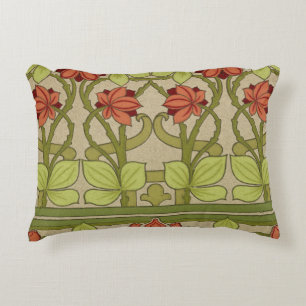 Frieze Border Art Nouveau Floral Dekokissen