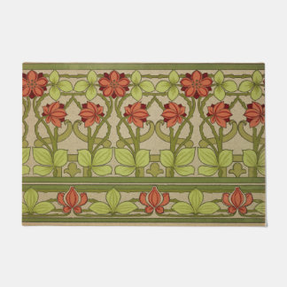 Frieze Border Art Nouveau Floral Fußmatte