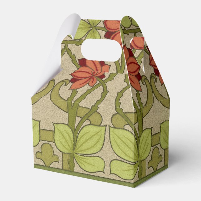 Frieze Border Art Nouveau Floral Geschenkschachtel (Vorderseite)