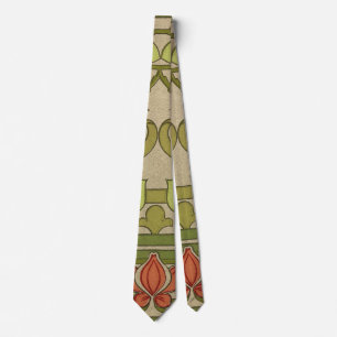 Frieze Border Art Nouveau Floral Krawatte
