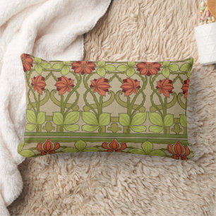 Frieze Border Art Nouveau Floral Lendenkissen