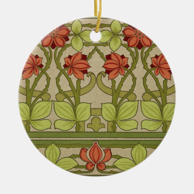 Frieze Border Art Nouveau Wallpaper Keramik Ornament (Vorne)