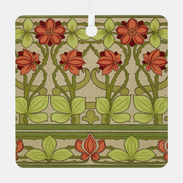 Frieze Border Art Nouveau Wallpaper Ornament Aus Metall (Vorderseite)