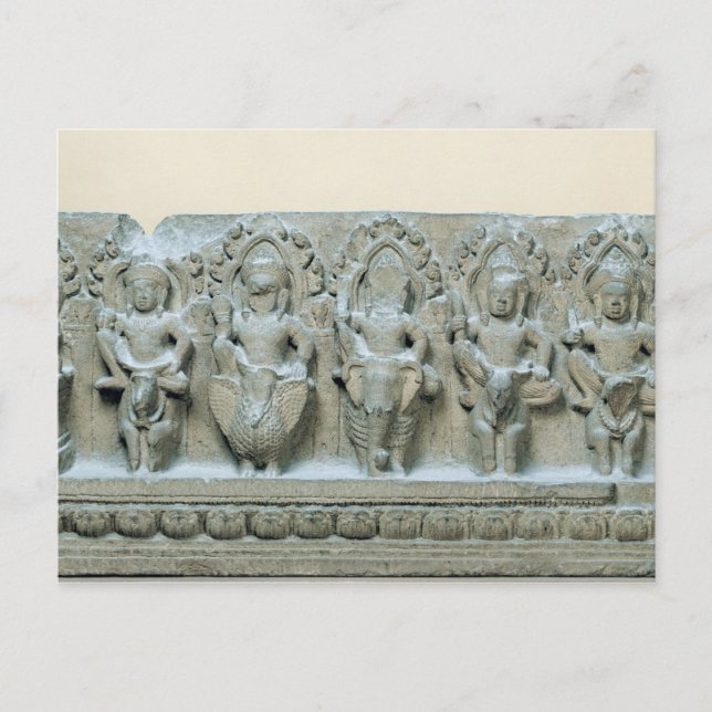 Frieze mit neun Divinities Postkarte (Vorderseite)