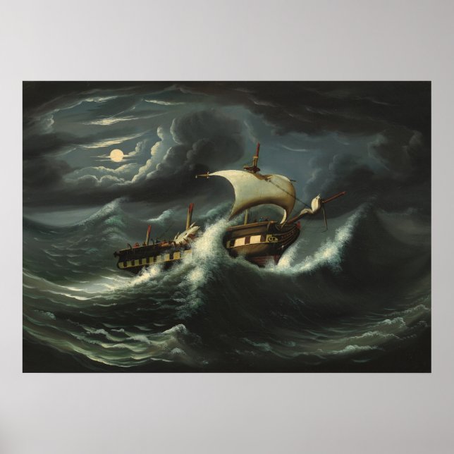 Frigate - Thomas Chambers Fine Art Poster (Vorne)