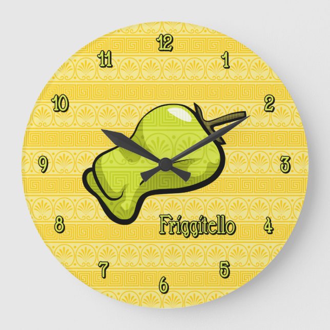 Friggitello Chili Pepper Große Wanduhr (Vorderseite)