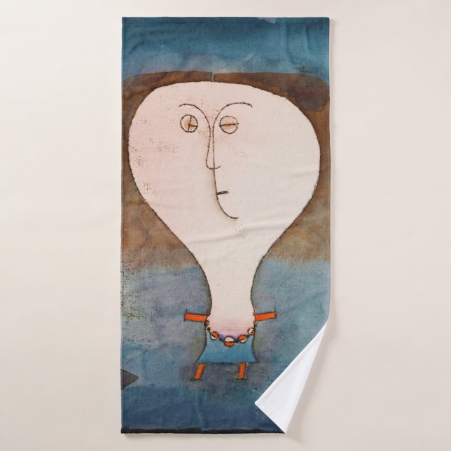 Fright eines Mädchens, Klee Badehandtuch (Badehandtuch)