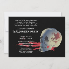 Fright Night Skull Halloween Party Einladung