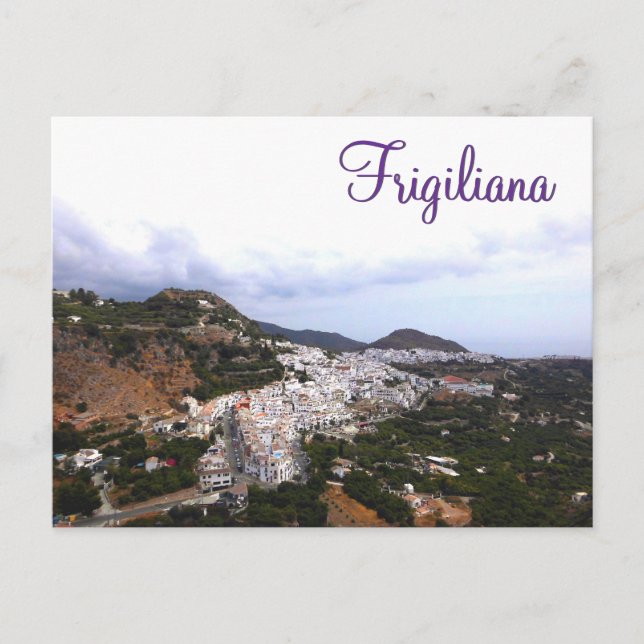 Frigiliana - das weiße Dorf in Andalusien Postkarte (Vorderseite)