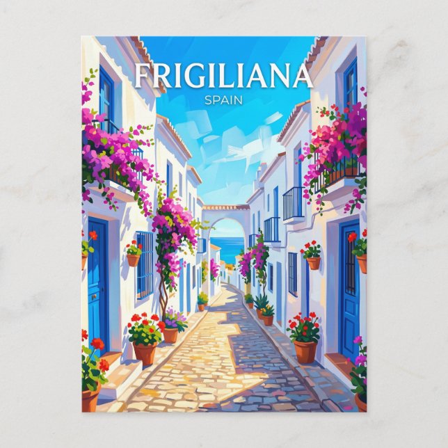 Frigiliana Spanien Postkarte (Vorderseite)