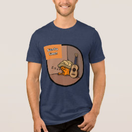 Frijole Frog Siesta Herren Navy Blau T-Shirt Tri-Blend Shirt