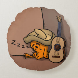 Frijole-Frosch-Siesta-Kissen Rundes Kissen