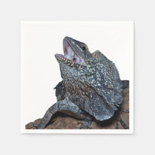 Frilled-Hals Eidechse Serviette