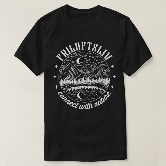 Friluftsliv Verbindung mit der Natur    2  T-Shirt (Design vorne)