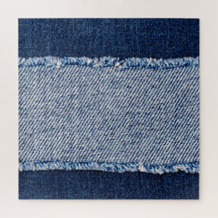Fringed denim blauen Jeans Rahmen.