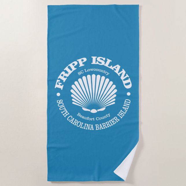 Fripp Island (Seashell) Strandtuch (Vorderseite)