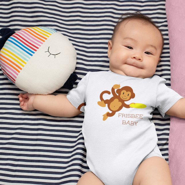 Frisbee Baby Monkey Baby Bodysuit Strampler (Von Creator hochgeladen)