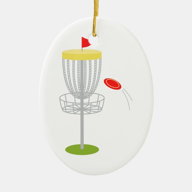 Frisbee-Disc-Golf Keramikornament (Vorne)