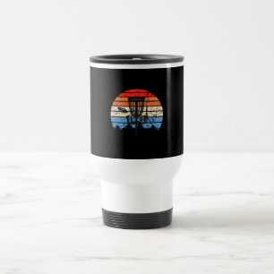 Frisbee Golf Disc Golf Retro Reisebecher