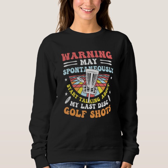 Frisbee Golf Disk Golf Golf Sweatshirt (Vorderseite)