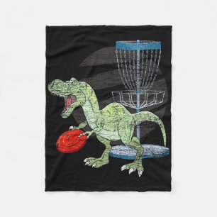 Frisbee-Golfer T Rex Dinosaur Golf Spieler Dino Di Fleecedecke