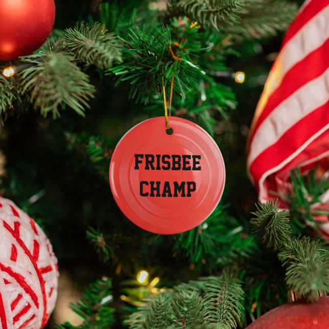Frisbee Lover Personalisiertes Ornament Aus Metall (Von Creator hochgeladen)