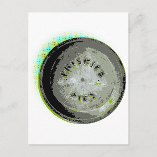 Frisbee Pie Tin Earth Colors Postkarte (Vorderseite)