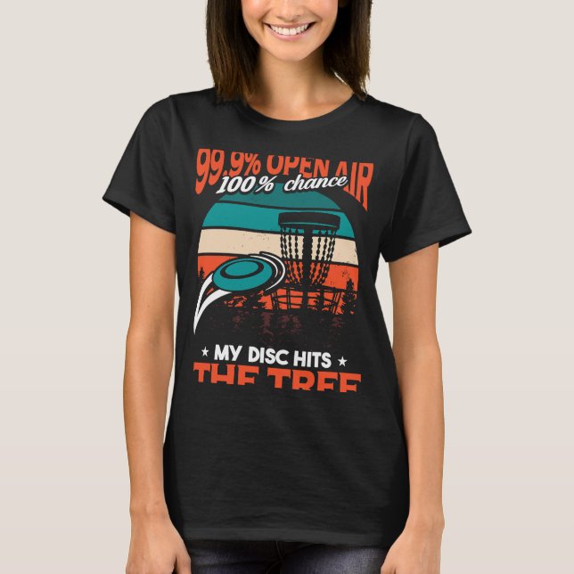Frisbee Player Disk Golf T-Shirt (Vorderseite)