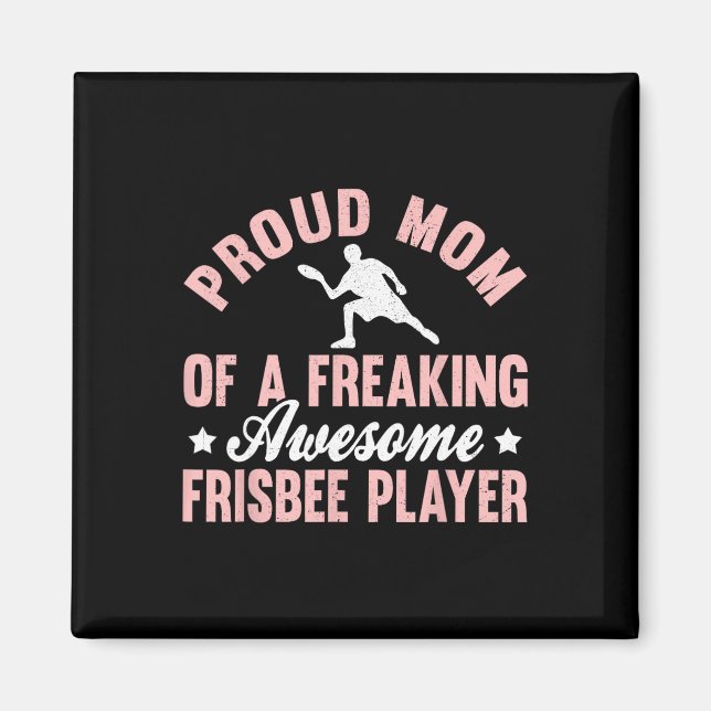 Frisbee-Spieler Ultimate-Frisbee-Disc-Golf-Mutter  Magnet (Vorne)