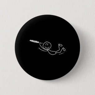 Frisbee Stickman Disc Golf Lustiges Ultimate Frisb Button