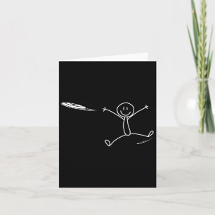 Frisbee Stickman Disk Golf Funny Ultimate Frisbee Karte