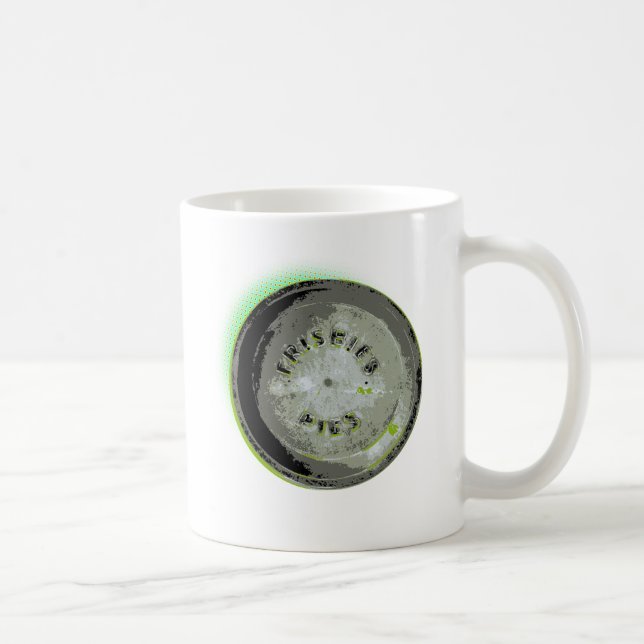 Frisbee-Torten-Zinn-Erdfarben Kaffeetasse (Rechts)