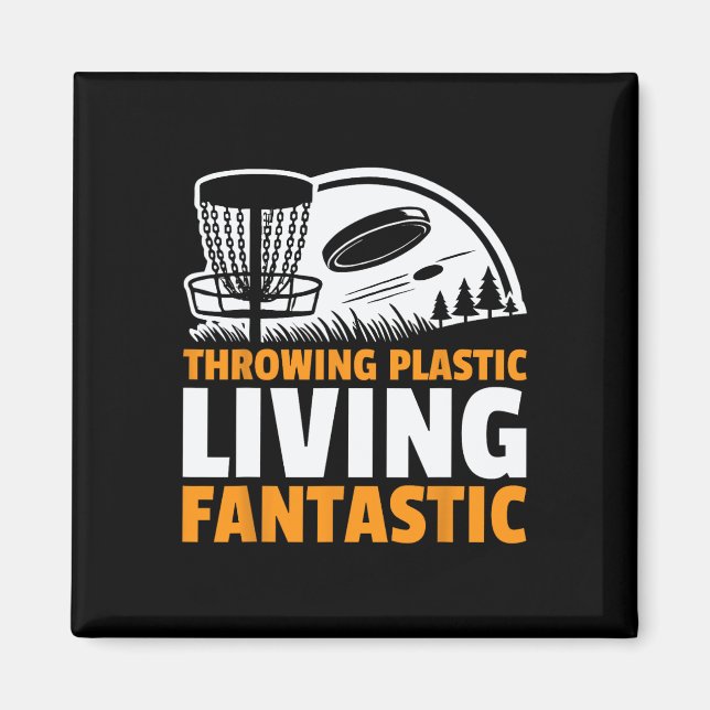 Frisbee-Werfen Plastik Lebendig Fantastischer Disc Magnet (Vorne)