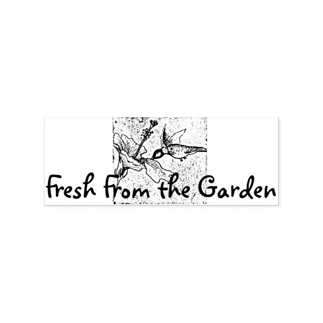 Frisch aus dem Garten Gummistempel (Prägung)
