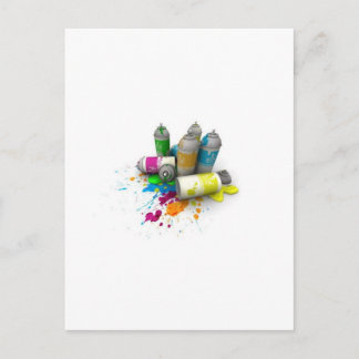 Frisch, funky, modern, Retro, Cool Postkarte