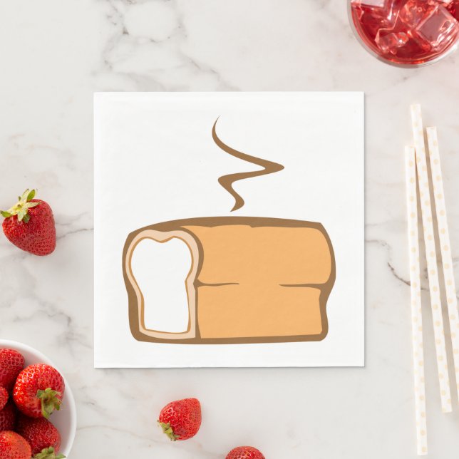 frisch gebackenes Brot Serviette (Beispiel)