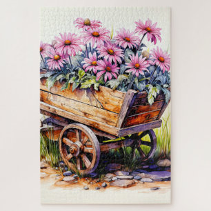 Frisch gepflückte Aster-Blumen-Illustration