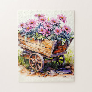 Frisch gepflückte Aster-Blumen-Illustration