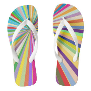 Frisch gestreifter Hintergrund Flip Flops
