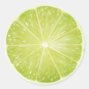 Frisch Limon Runder Aufkleber