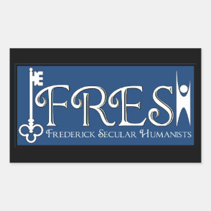 FRISCH RECHTECKIGER AUFKLEBER