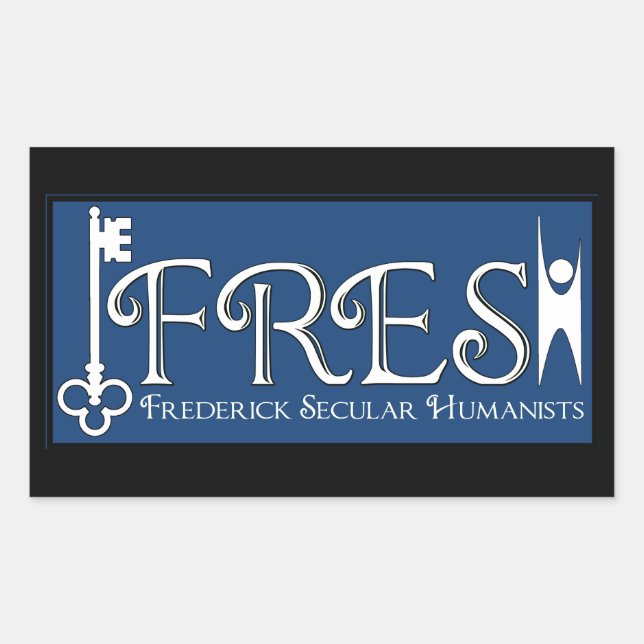 FRISCH RECHTECKIGER AUFKLEBER (Vorderseite)