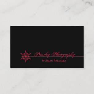 Frisch saubere Sternexplosion Business Card, rosa Visitenkarte