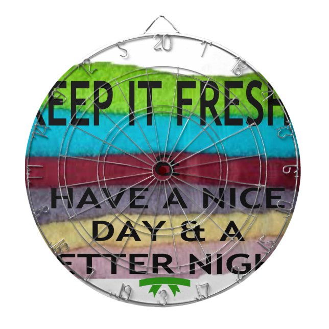 Frisch und sauber: Farbenbruch für einen Neubeginn Dartscheibe (vorne)