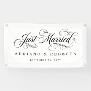 Frisch Vermählt Auto Banner