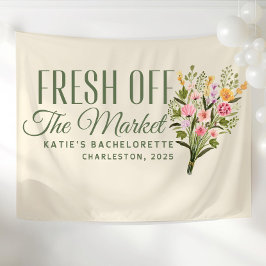 Frisch vom Markt Banner Maßgeschneidert Sie ist fr Wandteppich