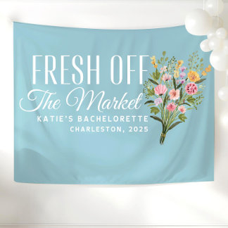 Frisch vom Markt Banner Maßgeschneidert Sie ist fr Wandteppich