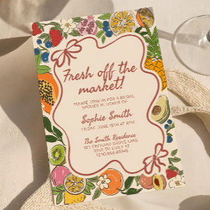 Frisch vom Markt: Einladung zur Bridal Shower Feie