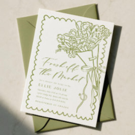 Frisch vom Markt: Einladung zur Bridal Shower Feie